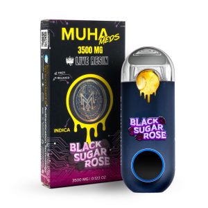 MUHA Meds - 3.5g Live Resin Vape - Black Sugar Rose