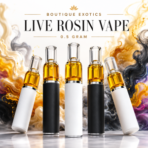 Boutique Exotics Live Rosin Vape - 0.5 Gram