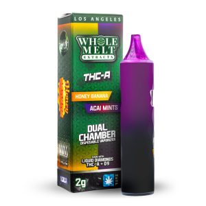 Whole Melt Extracts - Dual Chamber 2g Disposable - Honey Banana + Acai Mints